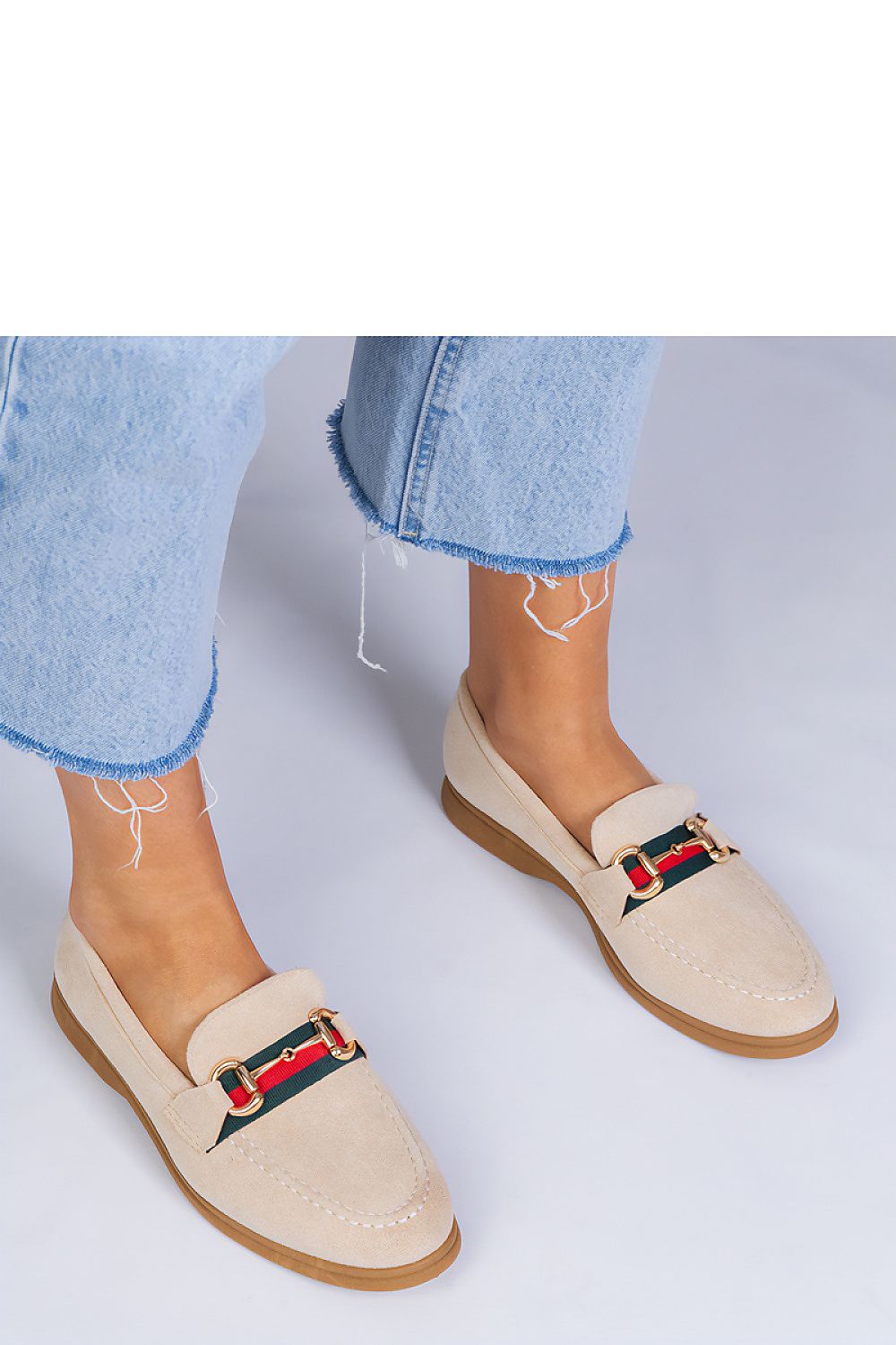  Mokasyny Model Daliana GO-1C Beige - PRIMO 