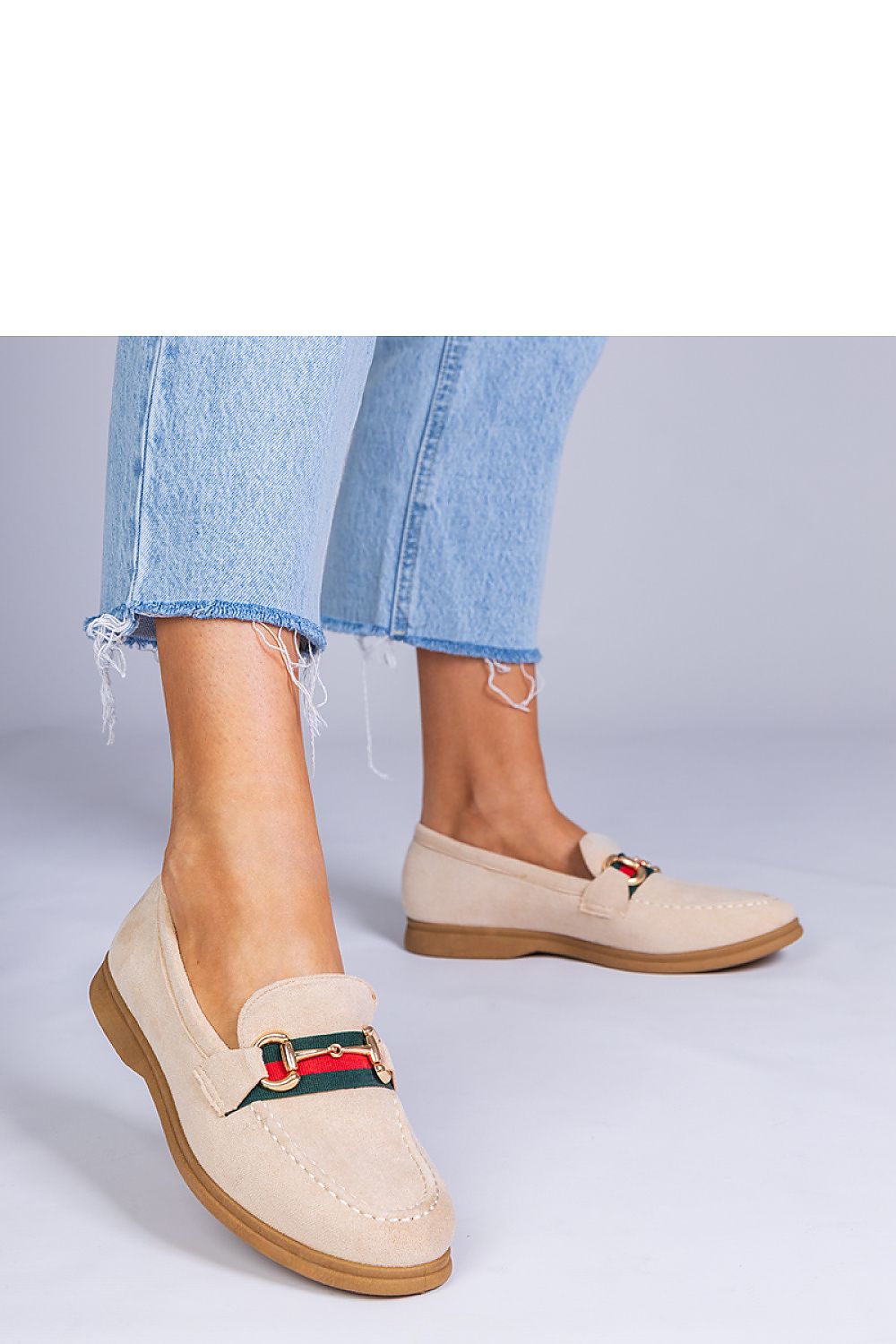   Mokasyny Model Daliana GO-1C Beige - PRIMO 