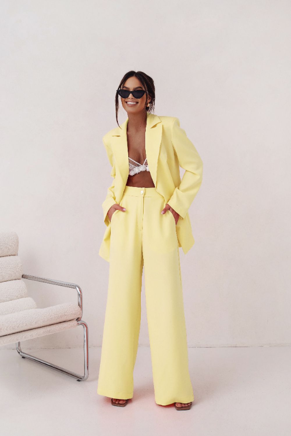  Spodnie Komplet Model Emma 260430233 Yellow - LaBalancia 