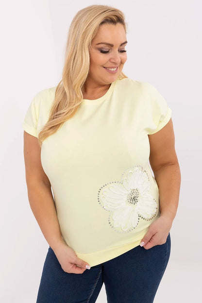   Bluzka Model RV-BZ-A543.94 Light Yellow - Relevance 