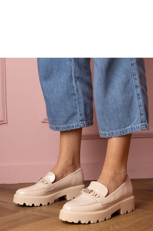   Mokasyny Model Sanita YDF-32 Beige - PRIMO 