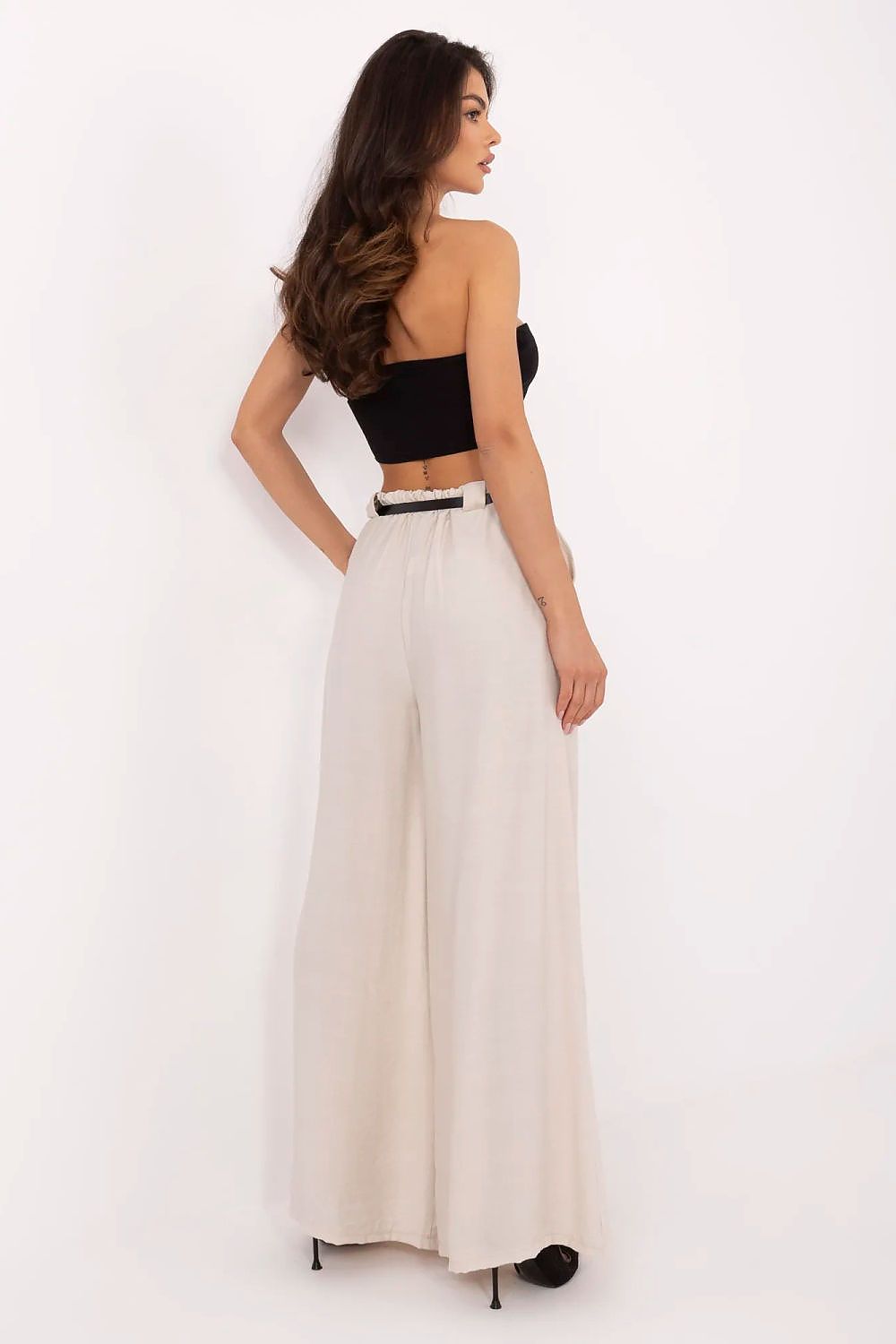  Spodnie Damskie Model MI-SP-A2476.95 Beige - Italy Moda 