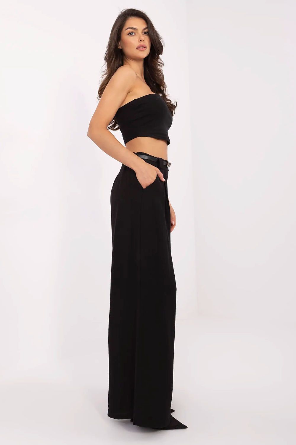  Spodnie Damskie Model MI-SP-A2476.95 Black - Italy Moda 