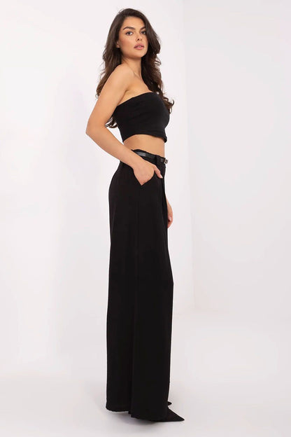  Spodnie Damskie Model MI-SP-A2476.95 Black - Italy Moda 