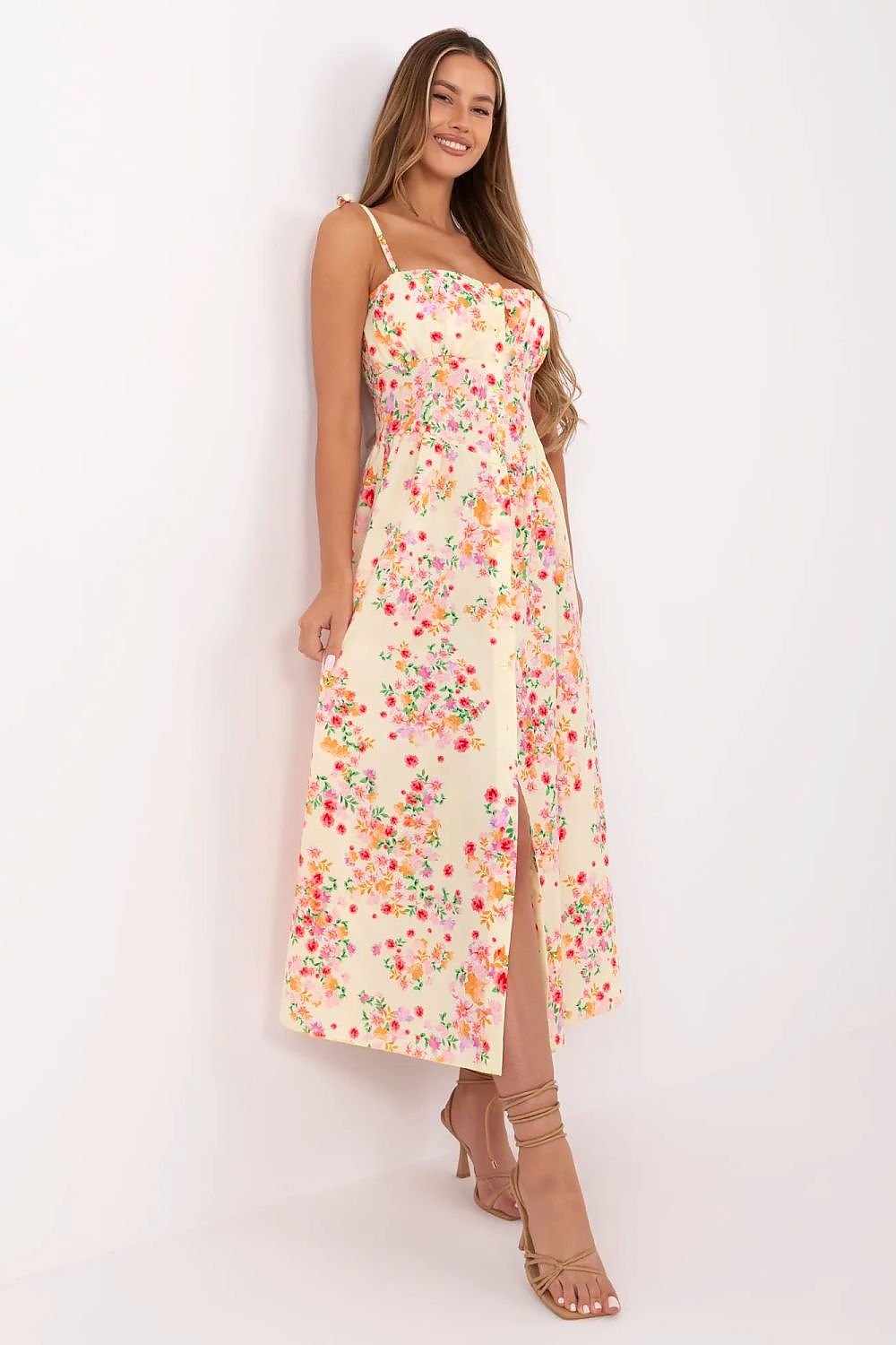  Sukienka Model MI-SK-23817-1.88 Light Yellow - Italy Moda 