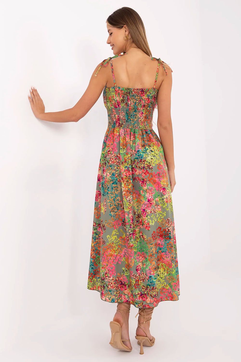  Sukienka Model MI-SK-23817-6.85 Khaki - Italy Moda 