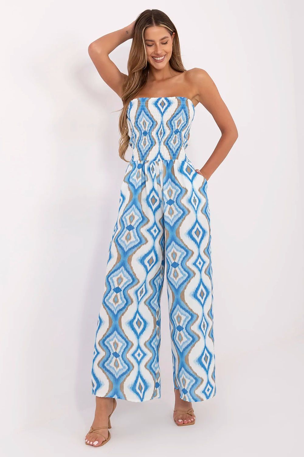   Kombinezon Model MI-KO-611251.09 White/Blue - Italy Moda 