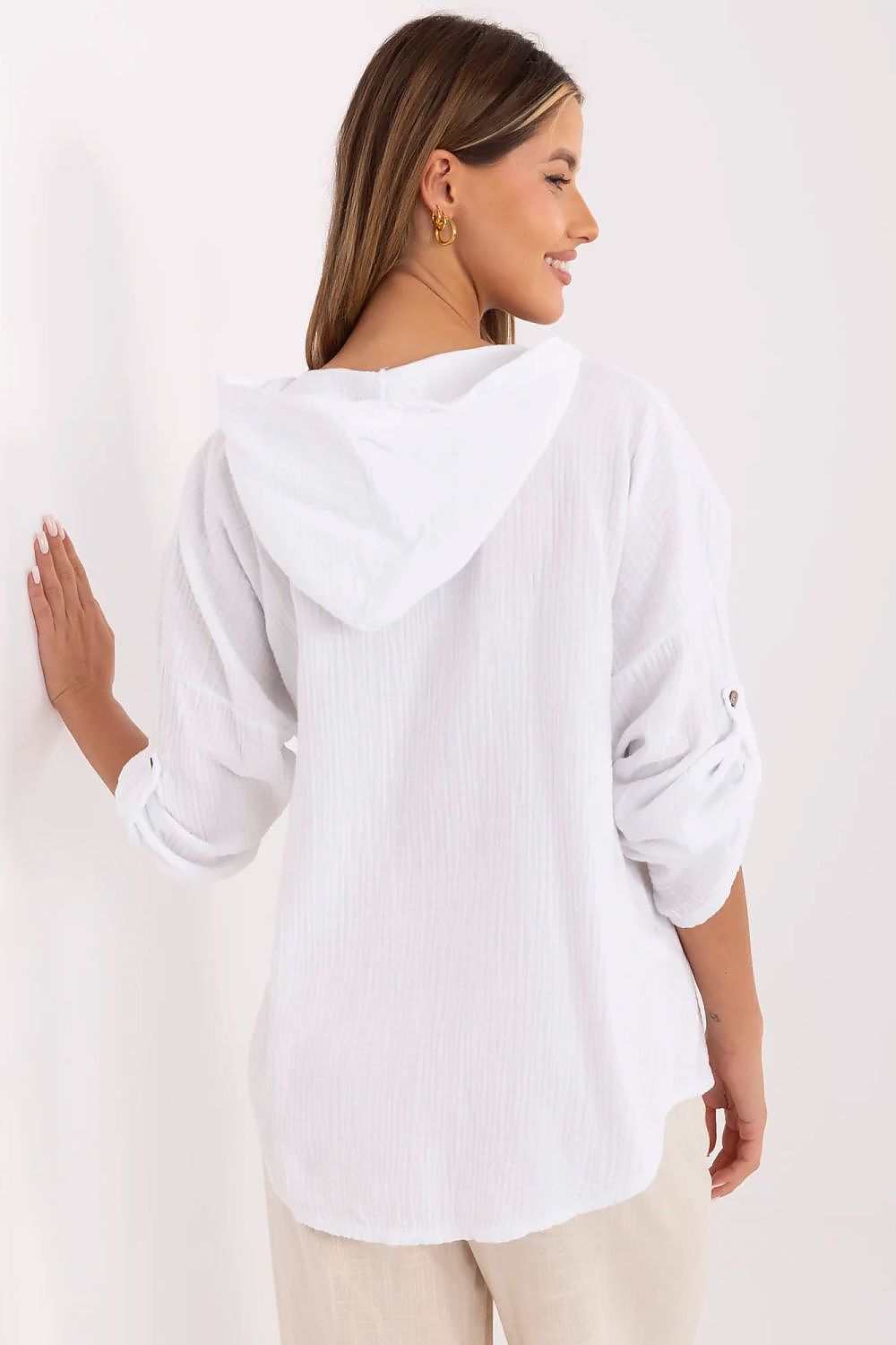   Koszula Damska Model DHJ-KS-25157.87 White - Italy Moda 
