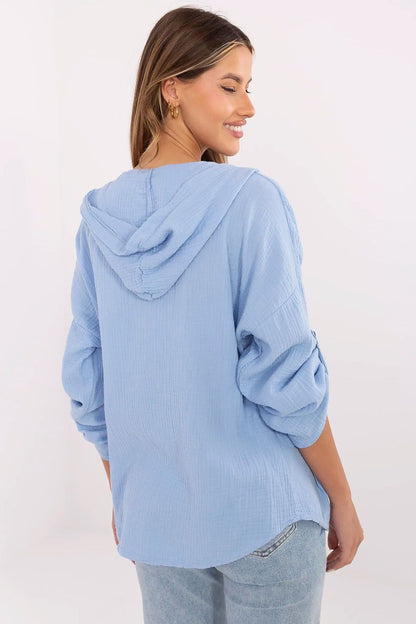   Koszula Damska Model DHJ-KS-25157.87 Blue - Italy Moda 