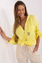   Koszula Damska Model DHJ-KS-25157.87 Yellow - Italy Moda 