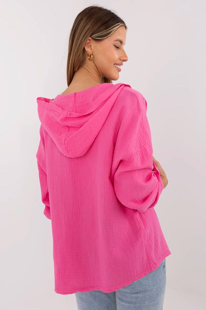   Koszula Damska Model DHJ-KS-25157.87 Dark Pink - Italy Moda 