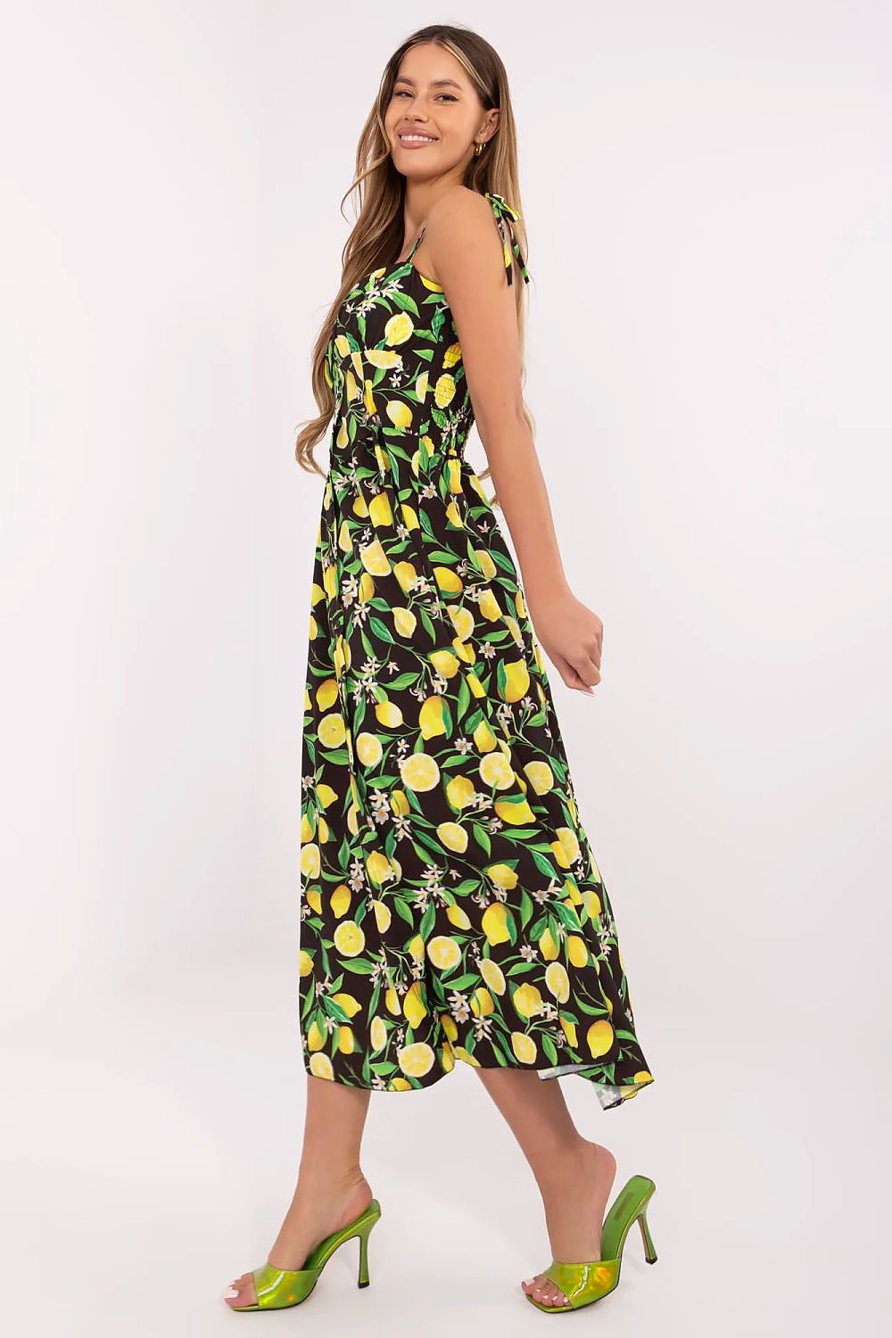  Sukienka Model MI-SK-23817.40 Black/Yellow - Italy Moda 