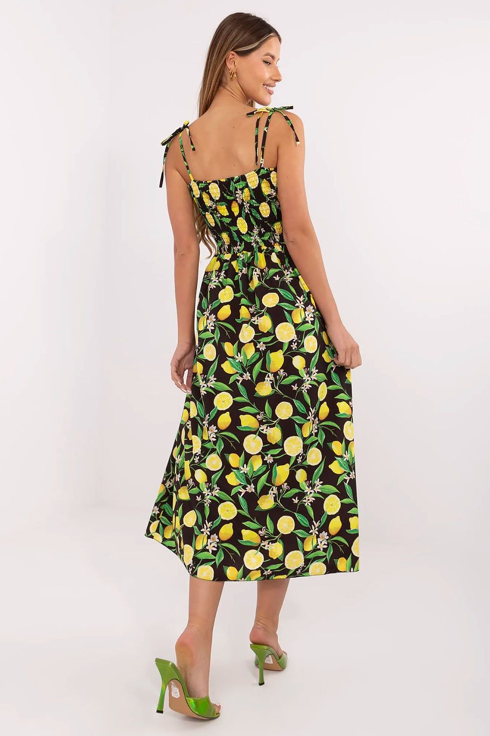  Sukienka Model MI-SK-23817.40 Black/Yellow - Italy Moda 