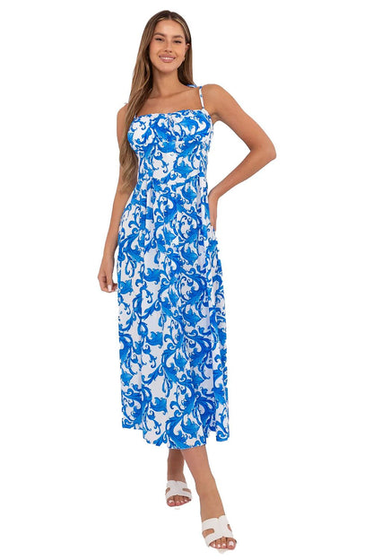  Sukienka Model MI-SK-23817-9.81 White/Blue - Italy Moda 