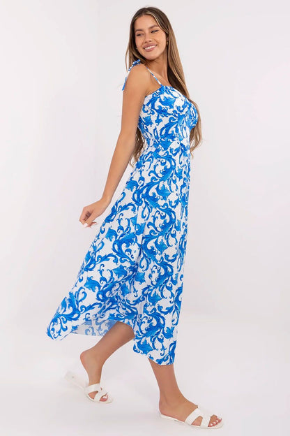  Sukienka Model MI-SK-23817-9.81 White/Blue - Italy Moda 