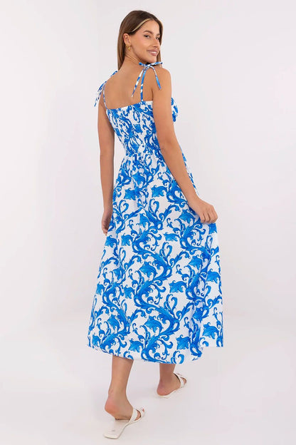  Sukienka Model MI-SK-23817-9.81 White/Blue - Italy Moda 