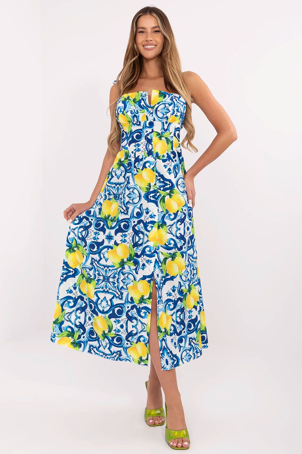  Sukienka Model MI-SK-23817-11.89 Blue - Italy Moda 