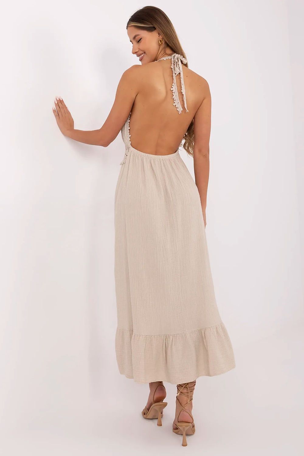  Sukienka Model MI-SK-88573.83 Beige - Italy Moda 