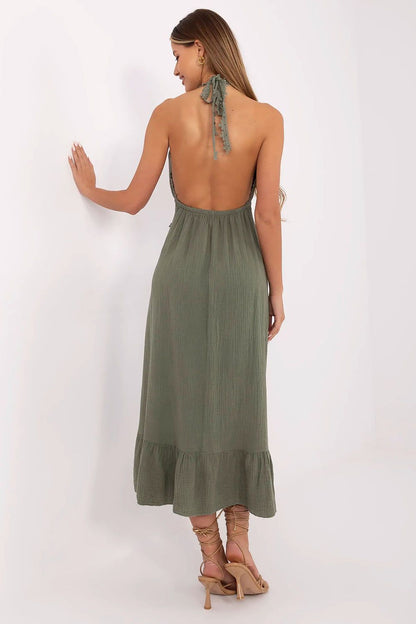  Sukienka Model MI-SK-88573.83 Khaki - Italy Moda 