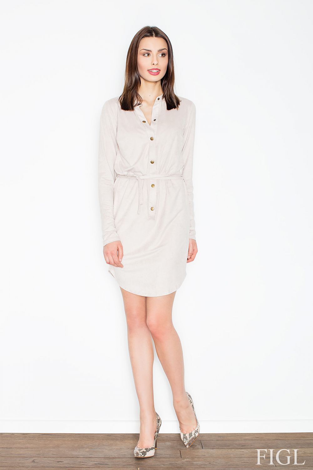  Sukienka Model M454 Beige - Figl 