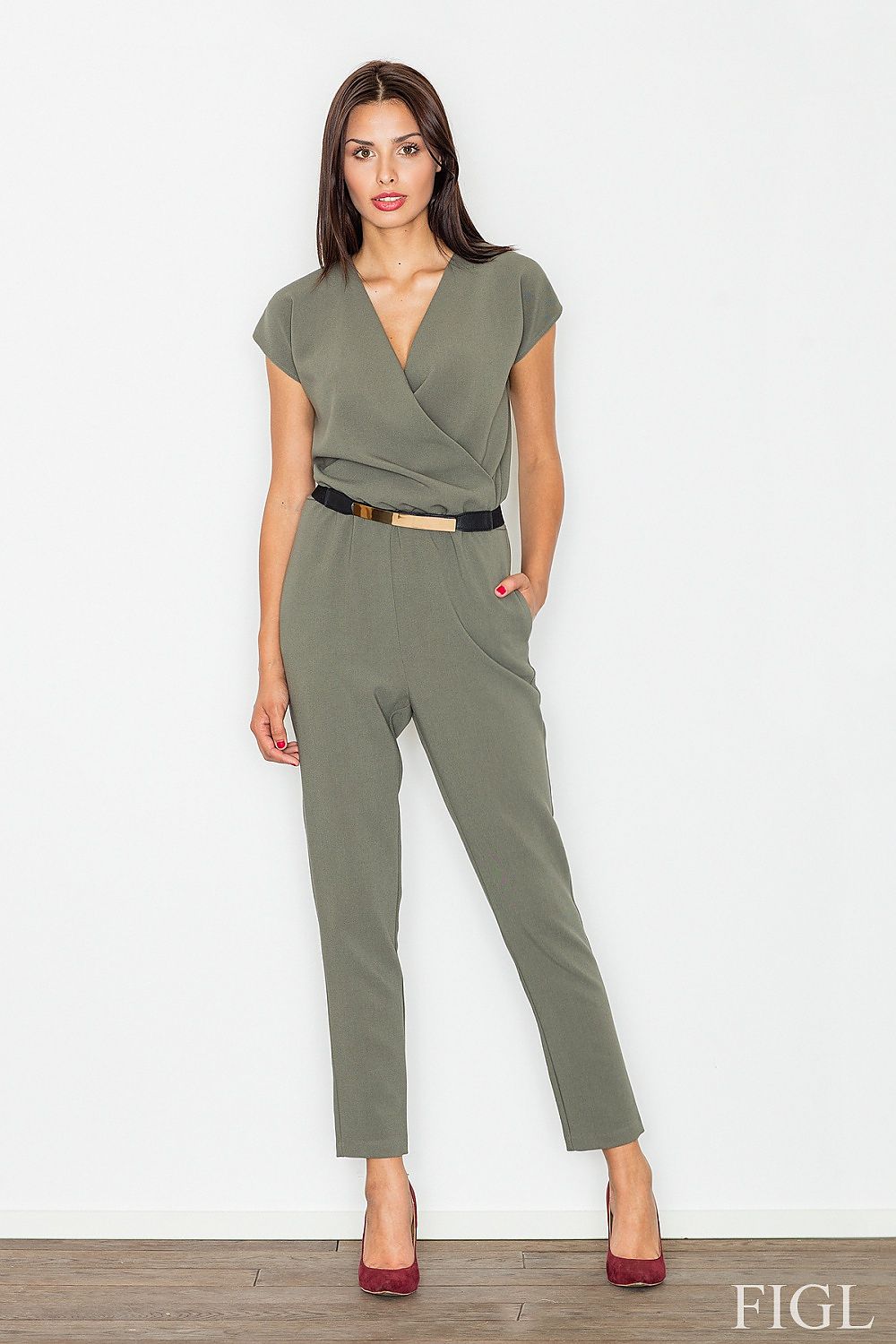  Kombinezon Damski Model M397 Dark Green - Figl 