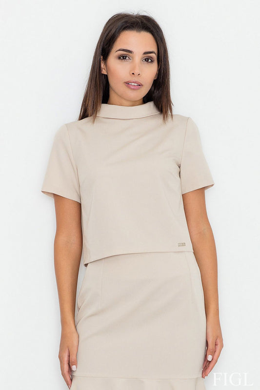   Bluzka Model M542 Beige - Figl 