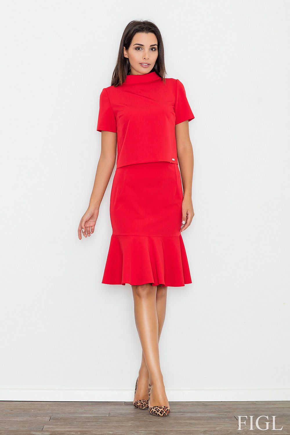   Bluzka Model M542 Red - Figl 