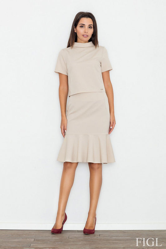  Spódnica Model M538 Beige - Figl 