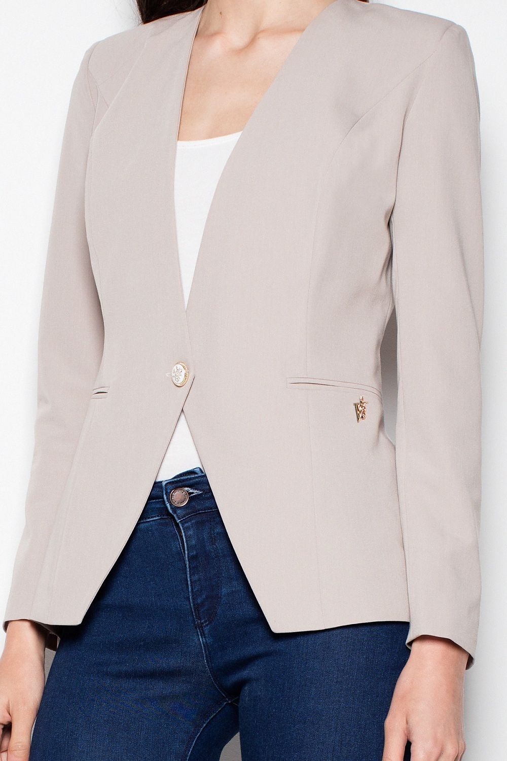   Żakiet Model VT086 Beige - Venaton 