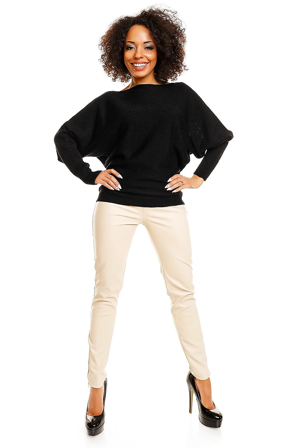   Sweter model 70003 Black - PeeKaBoo 