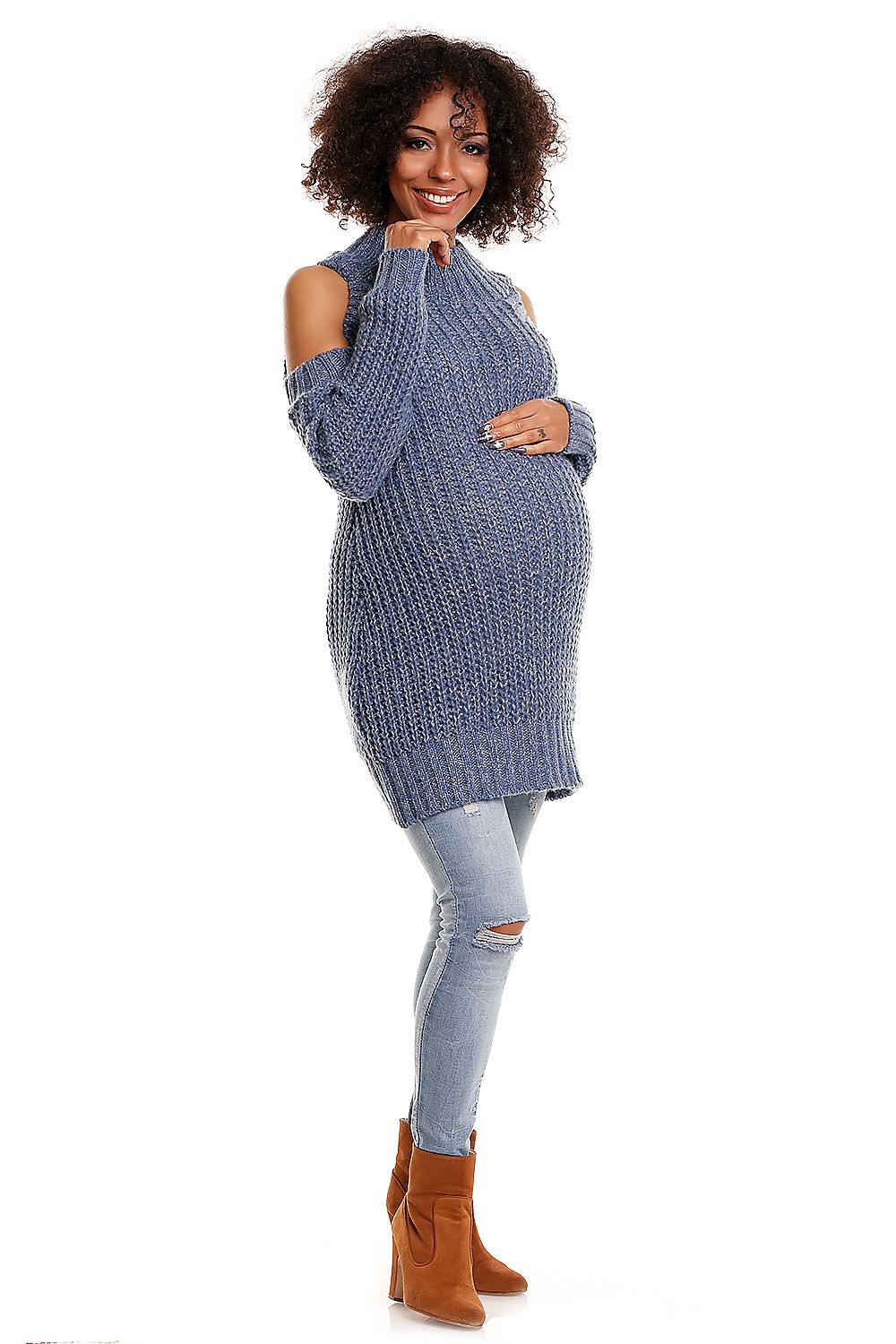   Sweter model 30040C Jeans - PeeKaBoo 