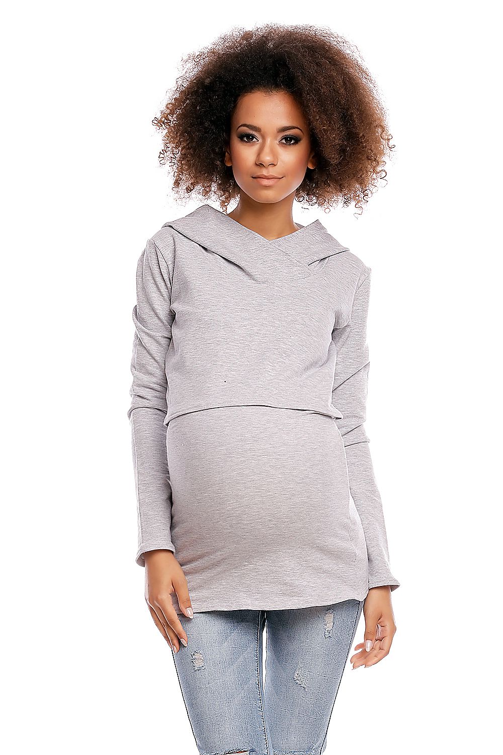   Bluza model 1473 Light Gray - PeeKaBoo 