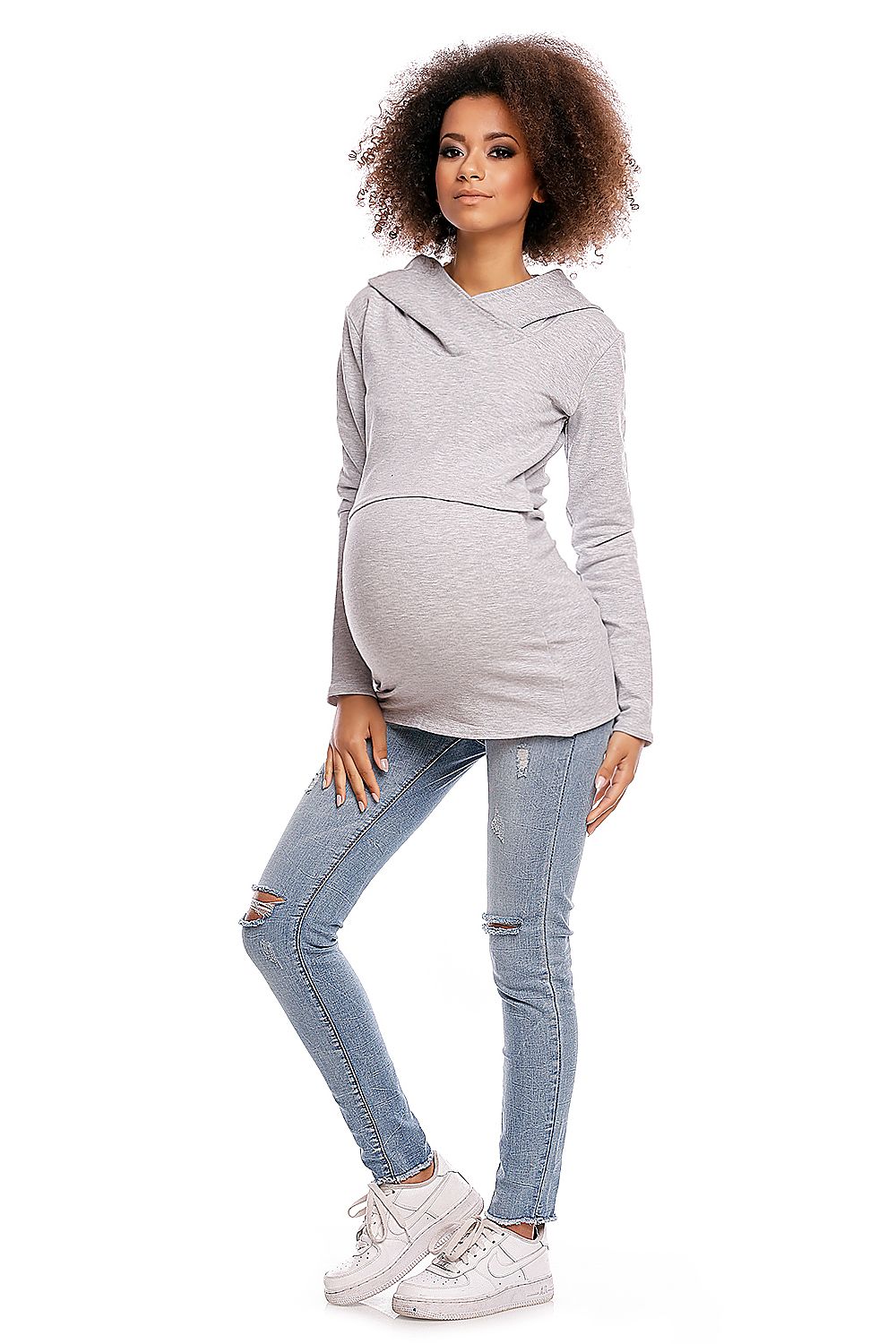   Bluza model 1473 Light Gray - PeeKaBoo 