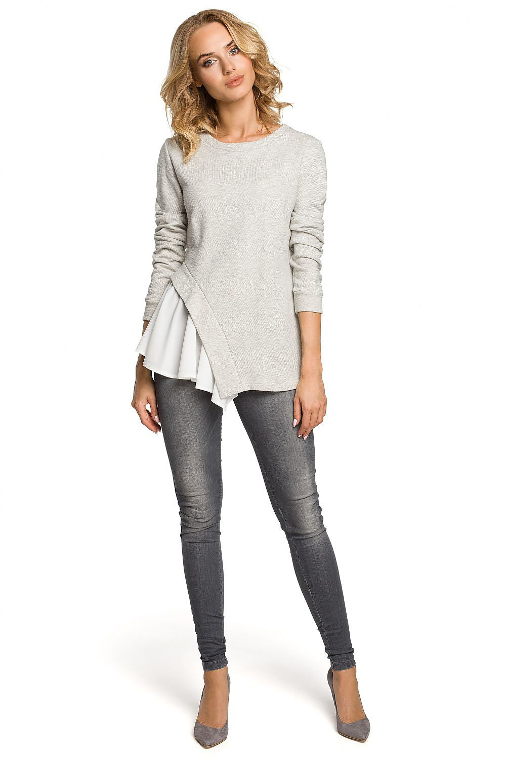   Bluzka Model MOE333 Popiel - Moe 