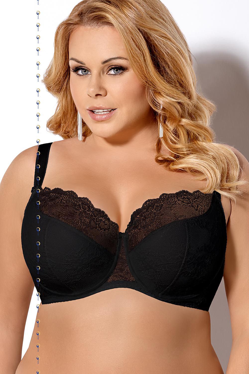  Biustonosz Soft Biustonosz Semi-Soft Model K357 Blanca Black - Gorsenia Lingerie 