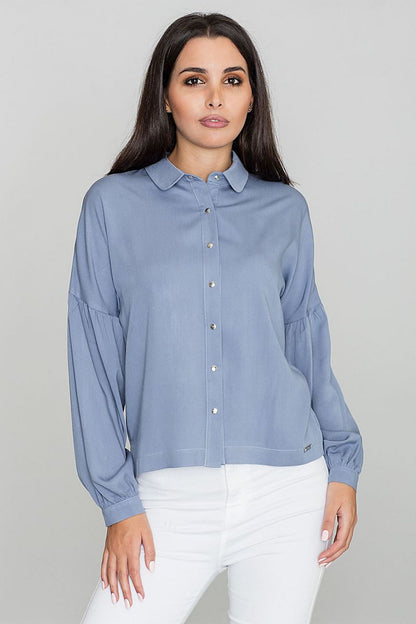   Koszula Damska Model M582 Blue - Figl 