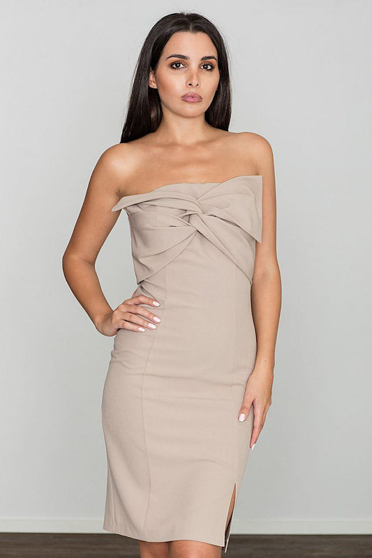   Sukienka Model M571 Beige - Figl 