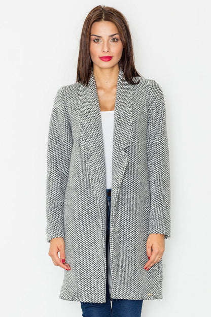   Płaszcz Damski Model M527 Grey - Figl 