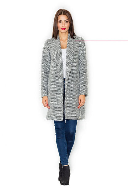   Płaszcz Damski Model M527 Grey - Figl 