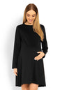   Sukienka Ciążowa Model 1359C Black - PeeKaBoo 