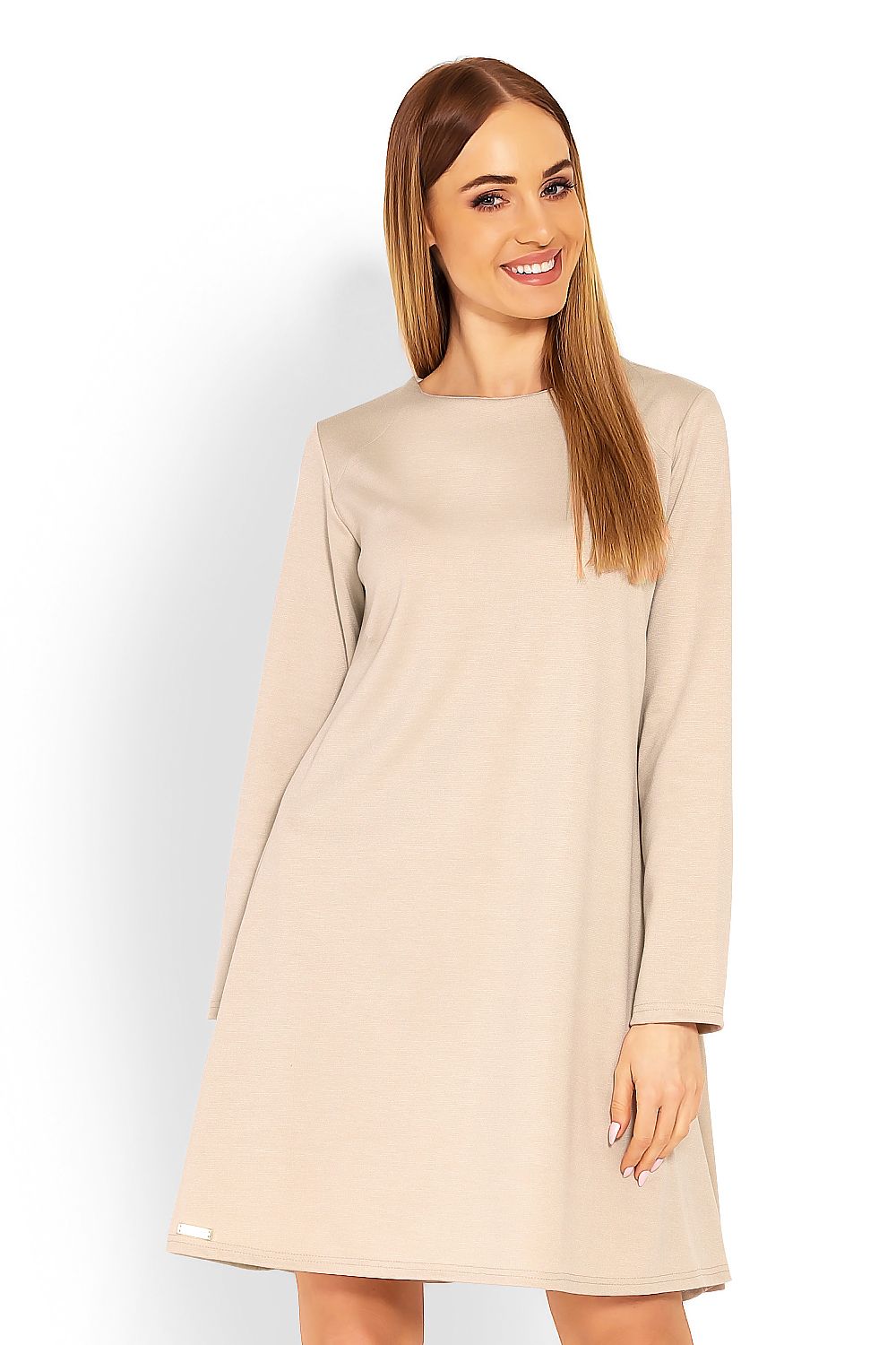  Sukienka Model 1359 Beige - PeeKaBoo 