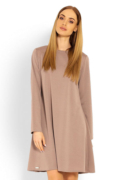  Sukienka Model 1359 Cappuccino - PeeKaBoo 