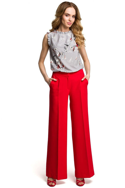  Spodnie Damskie Model MOE378 Red - Moe 