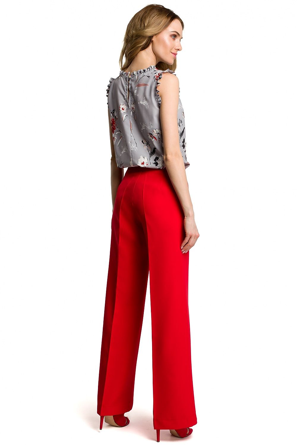  Spodnie Damskie Model MOE378 Red - Moe 