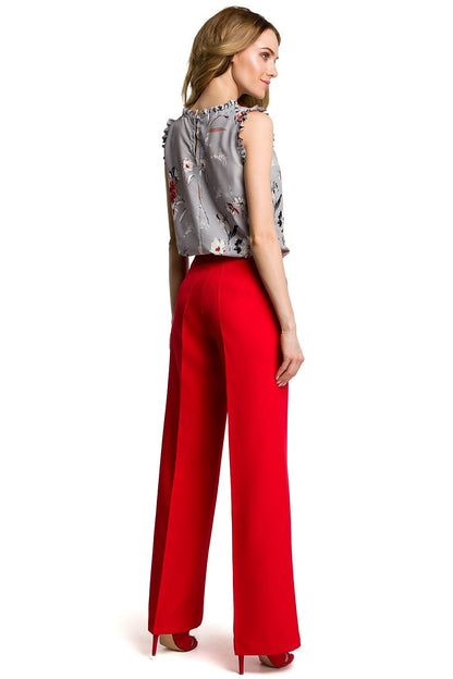  Spodnie Damskie Model MOE378 Red - Moe 