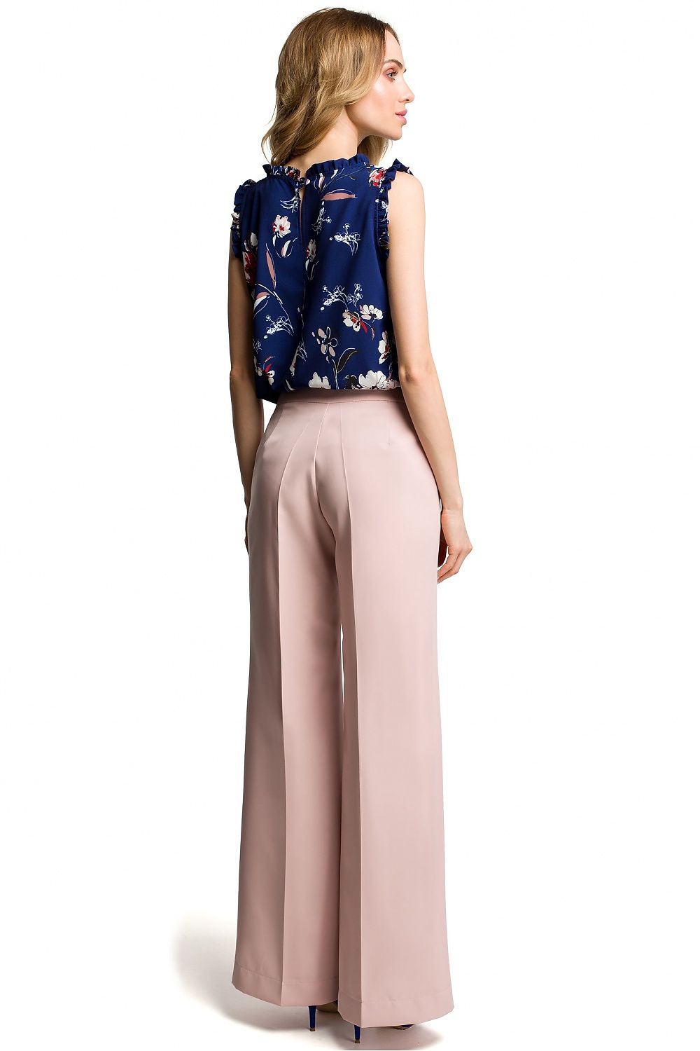  Spodnie Damskie Model MOE378 Powder Pink - Moe 