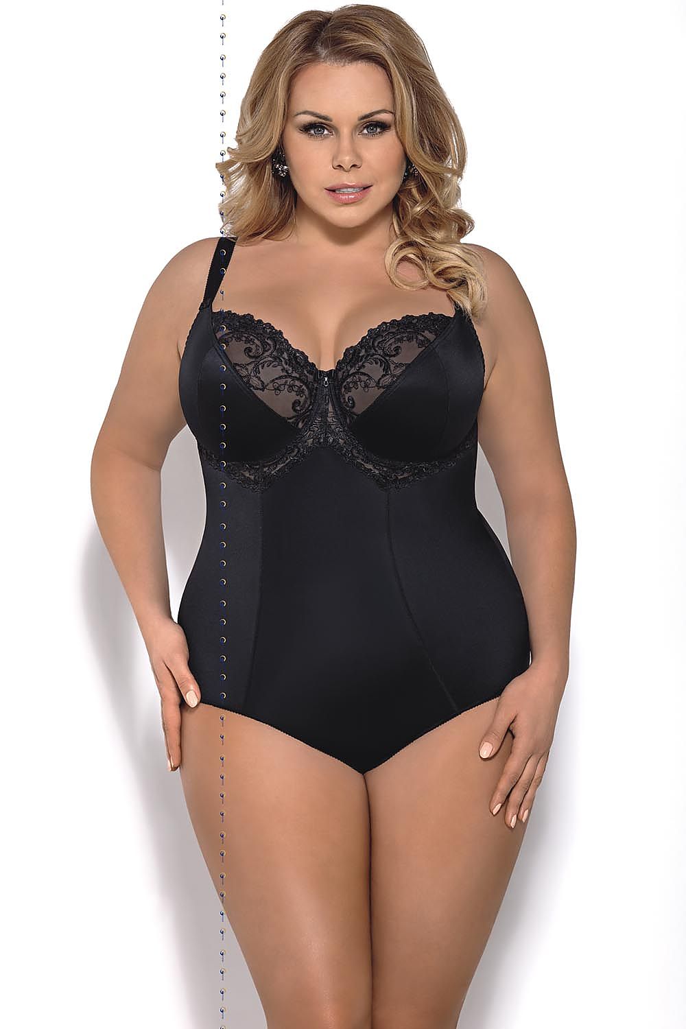  Gorsety, body, pasy Body Model K356 Gala Black - Gorsenia Lingerie 