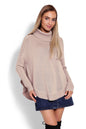  Sweter Ponczo Model 70009 Latte - PeeKaBoo 