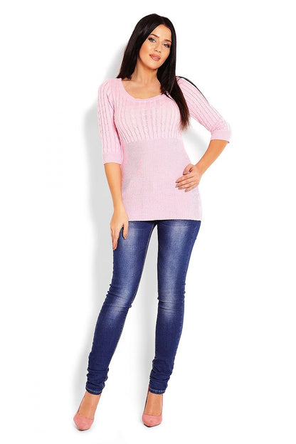   Sweter Damski Model 70008 Pink - PeeKaBoo 