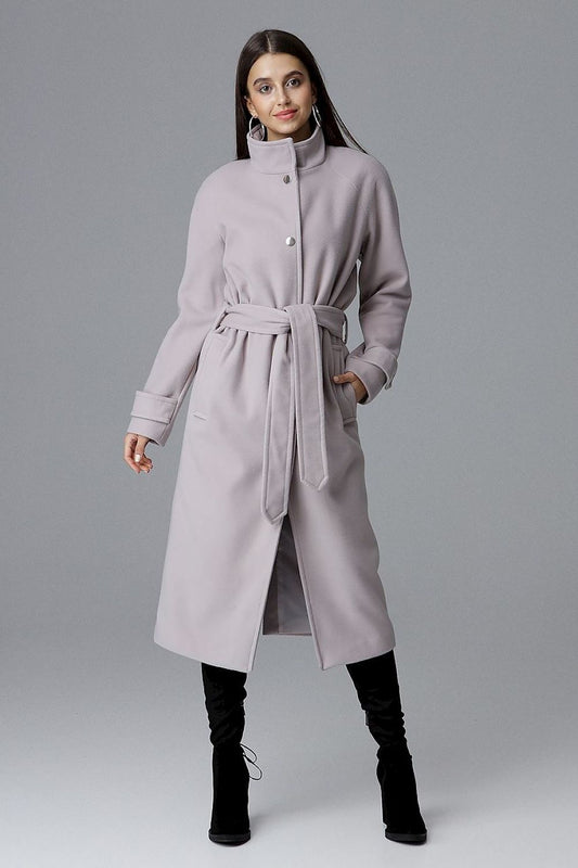   Płaszcz Damski Model M624 Beige - Figl 